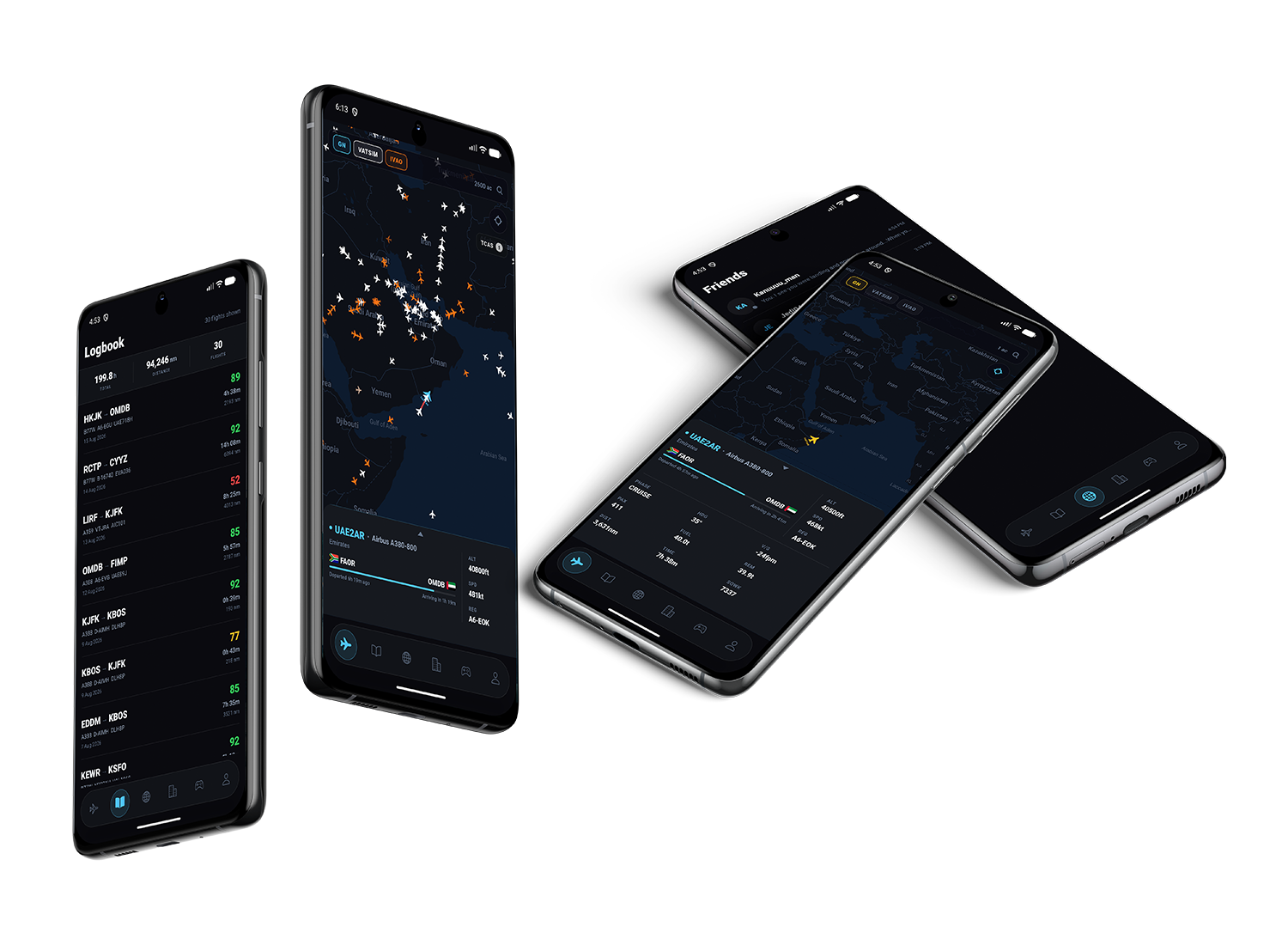 GroundNav mobile app shown on a phone